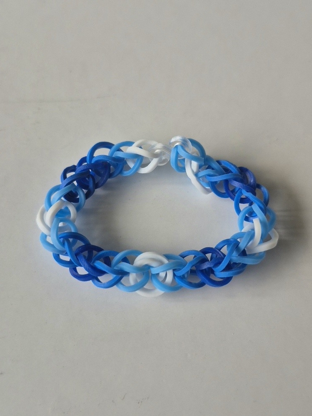 Handmade Elastic Bracelet - Shades Of Blue